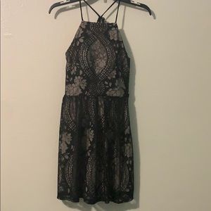 Black lace dress